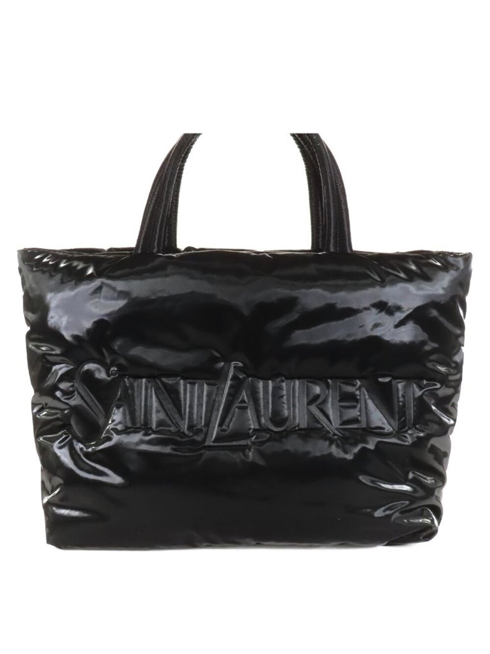 Saint Laurent New Tote Black Nylon Logo